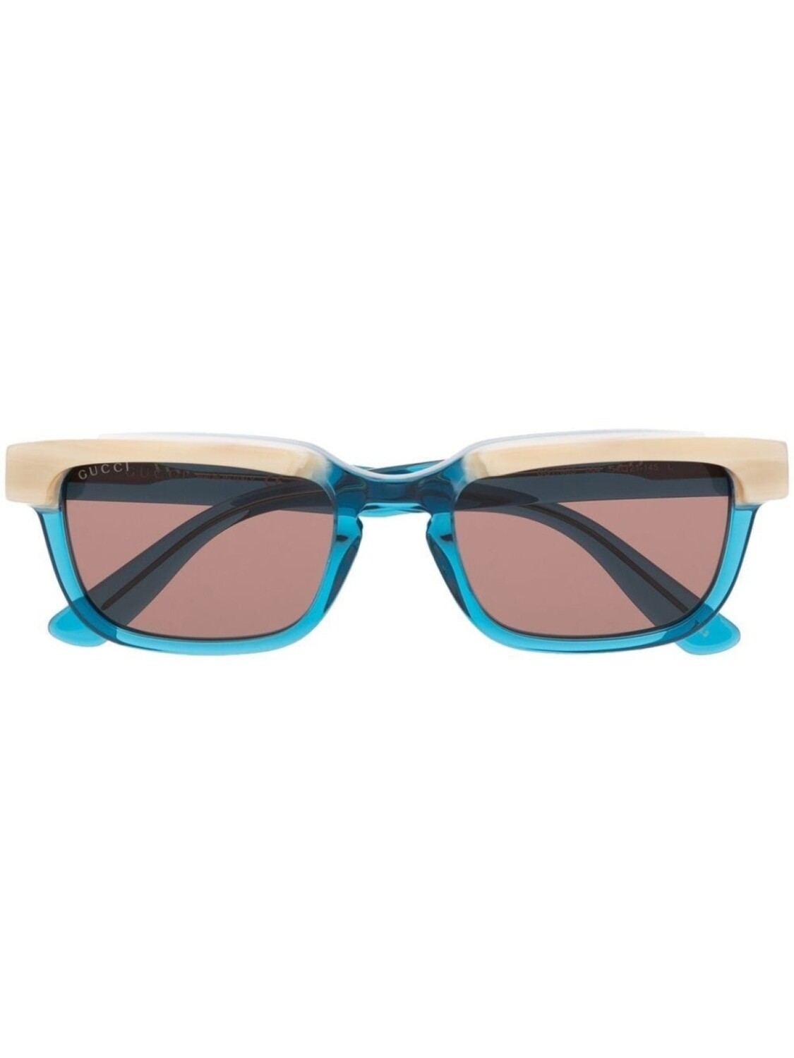 

Gucci Eyewear солнцезащитные очки в прямоугольной оправе, синий