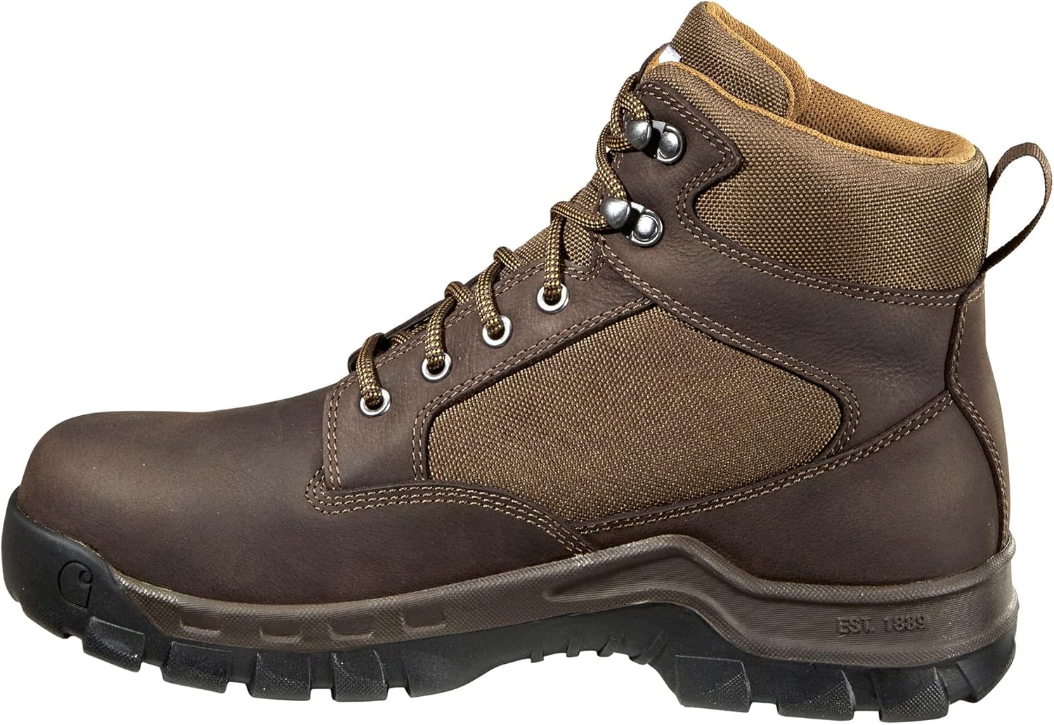 Мужские рабочие ботинки Carhartt Rugged Flex с водонепроницаемой защитой и мягким носком, 6 дюймов, коричневый — фото 4