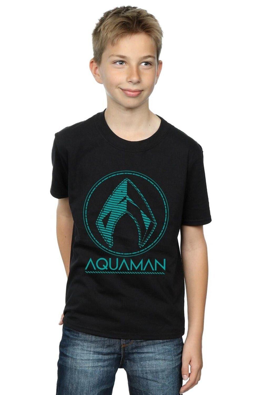 

Футболка с логотипом Aquaman Aquaman DC Comics, черный