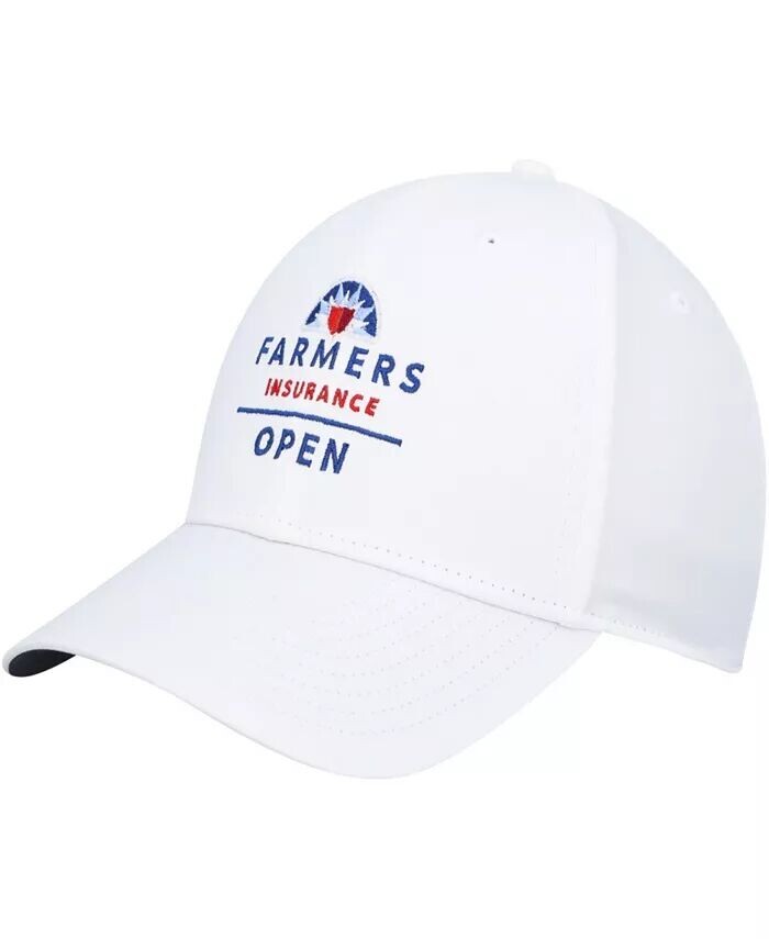 

Унисекс, белая регулируемая шляпа Farmers Insurance Open Club Performance Nike, белый
