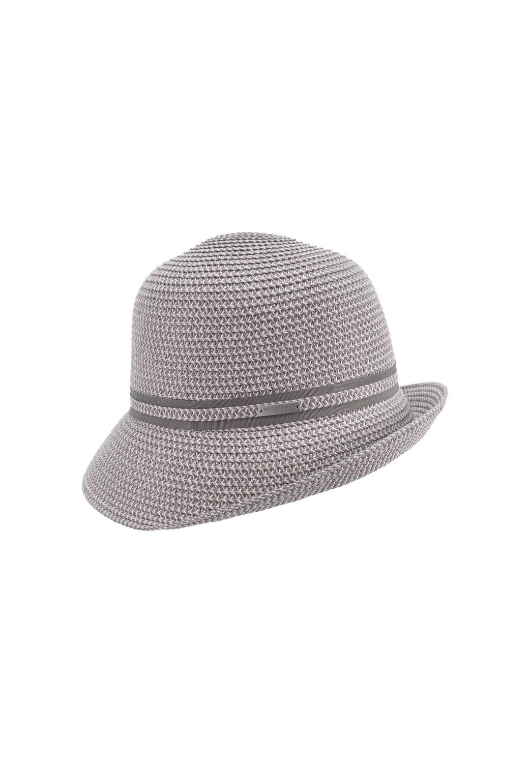 

Колокольчик из бумажной соломинки с лентой в рубчик 54966-0 SEEBERGER, цвет Flanell/rauchgrau