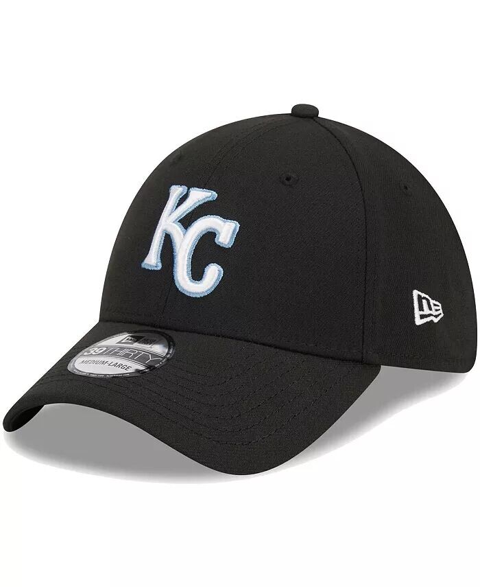 

Мужская черная кепка Kansas City Royals Logo 39THIRTY Flex Hat New Era