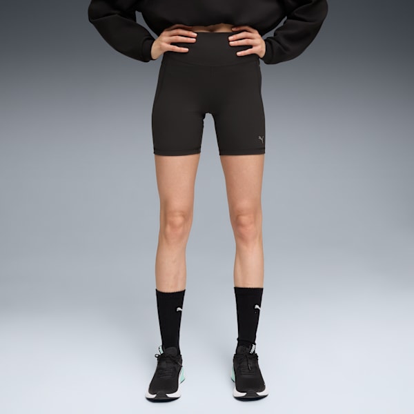 

Женские тренировочные байкерские шорты Cloudspun Puma, черный