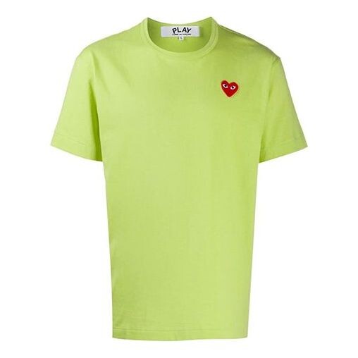

Футболка logo pattern short sleeve green Comme Des Garcons Play, зеленый