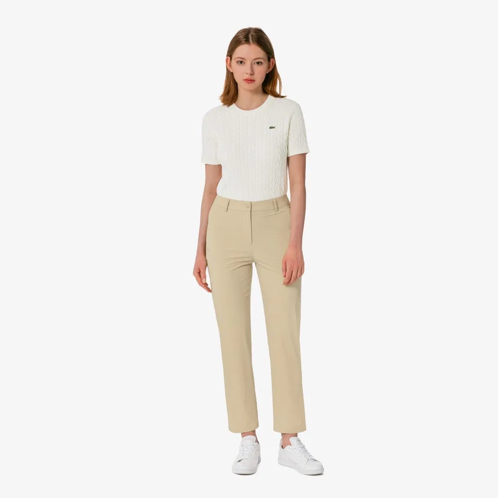 Брюки Lacoste с принтом, охлаждающие, бежевые