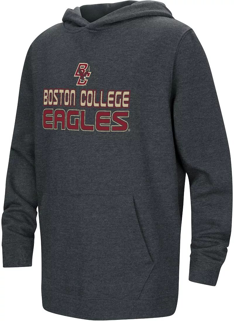 

Colosseum Черный пуловер с капюшоном Youth Boston College Eagles