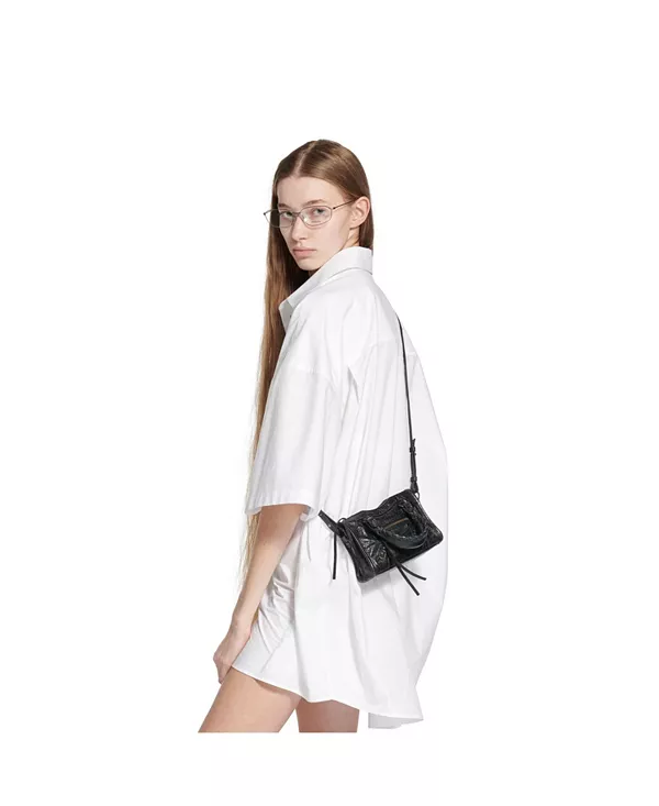 Сумка Le city bag nano Balenciaga, черный — фото 4