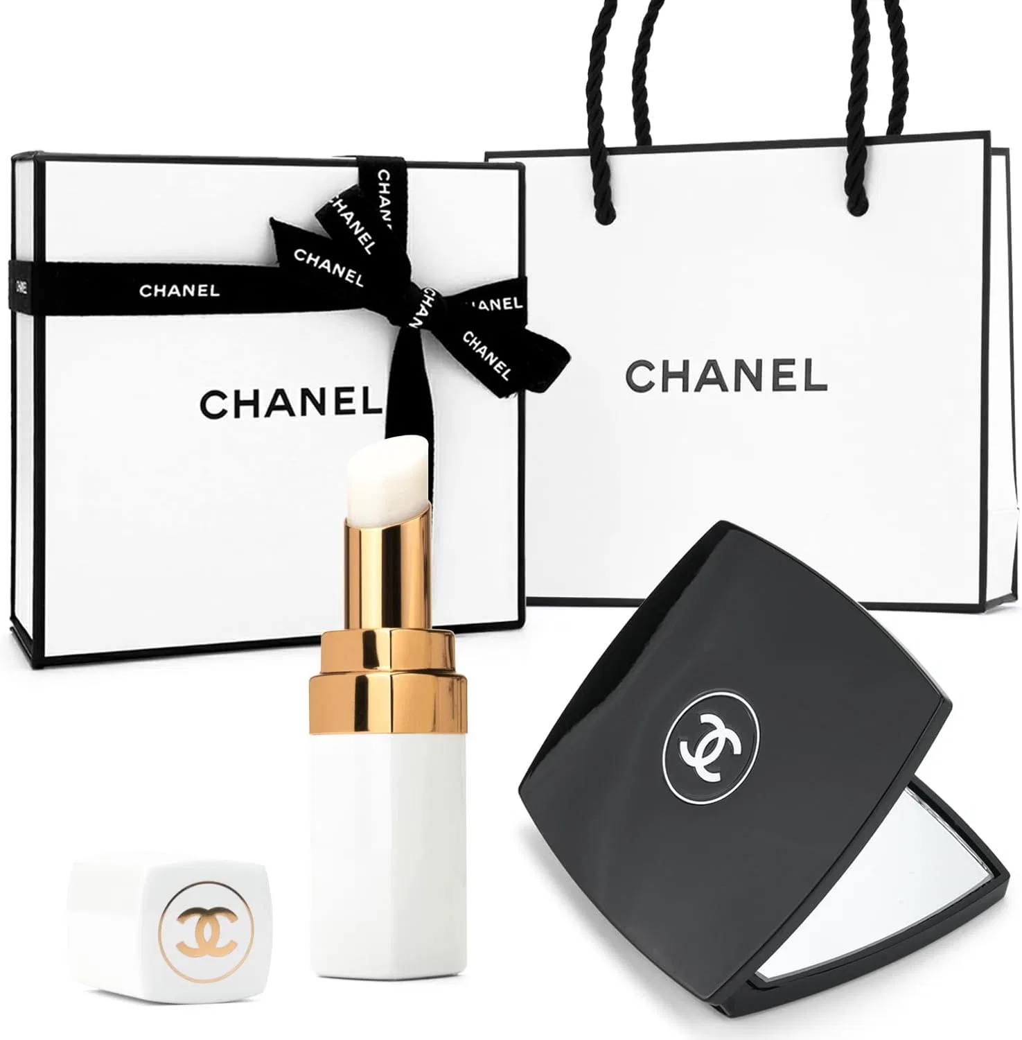 Губная помада Chanel Rouge Coco Baume 912 Dreamy White 3 г + зеркальце