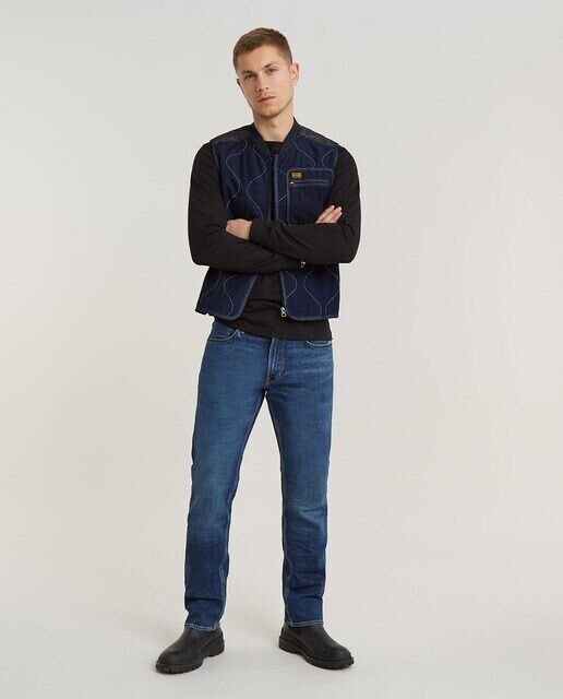 

Мужские модные джинсы прямого кроя G-Star Raw, синий