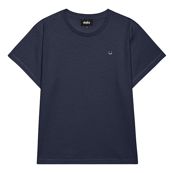 

Женская футболка Lil Smile с высокой талией Dalix, Navy