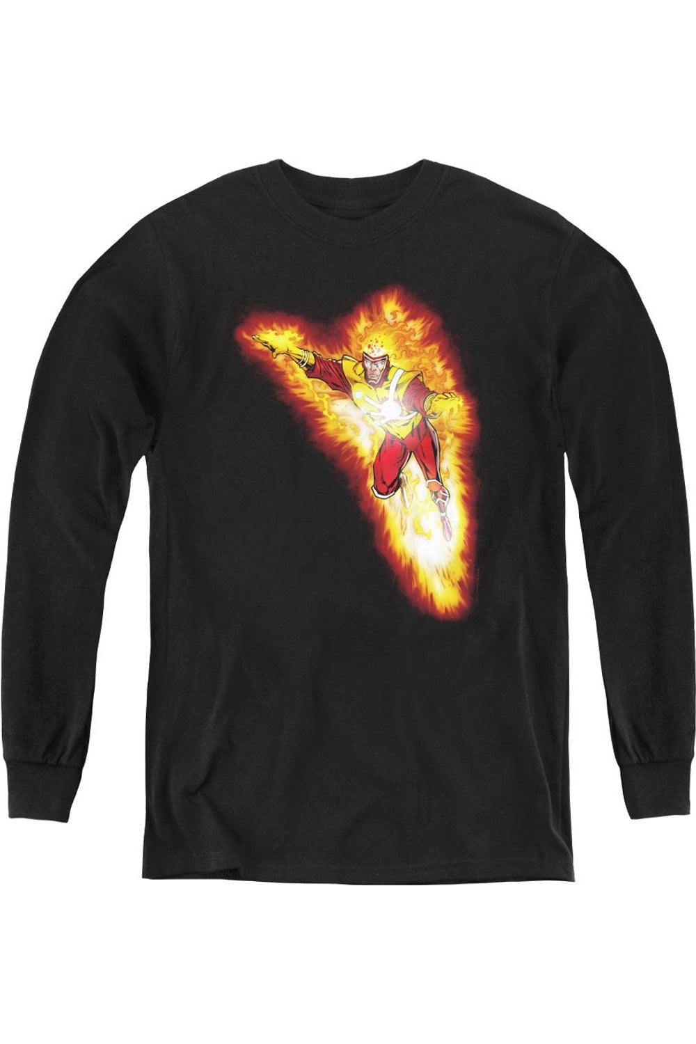 

Футболка с длинным рукавом "Justice League of America" Firestorm Blaze для молодежи Gildan, черный