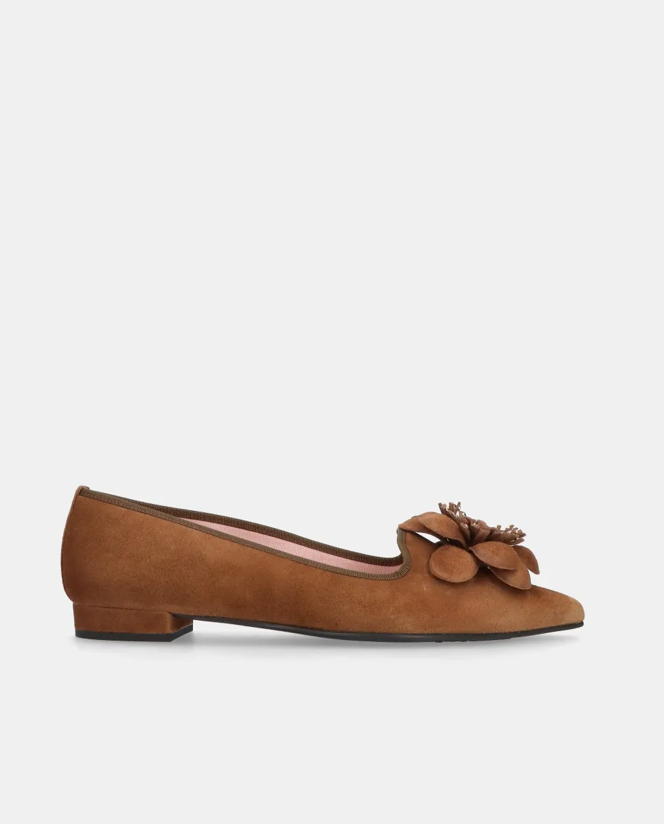 Женские лоферы Clementine из мягкой замши Pretty Ballerinas, коричневый