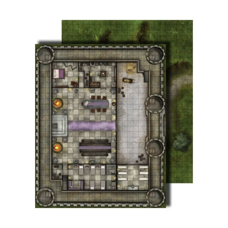 

Флип-мат - Держите, GameMastery - Flip-Mats - Building, City & Village Locales
