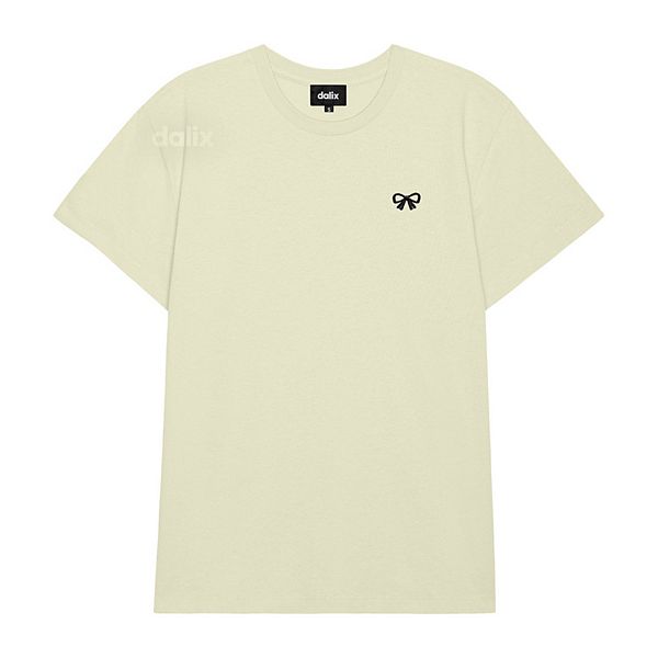 

Женская футболка с бантом для повседневной носки Dalix, Chartreuse