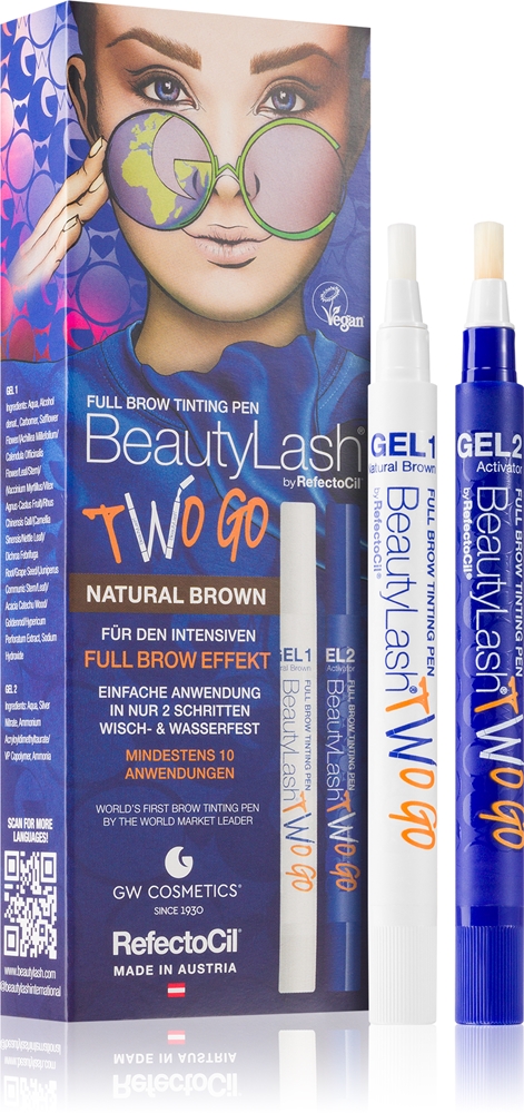 

Краска для бровей Beautylash Two Go Refectocil, atspalvis natural brown 2× 15 мл
