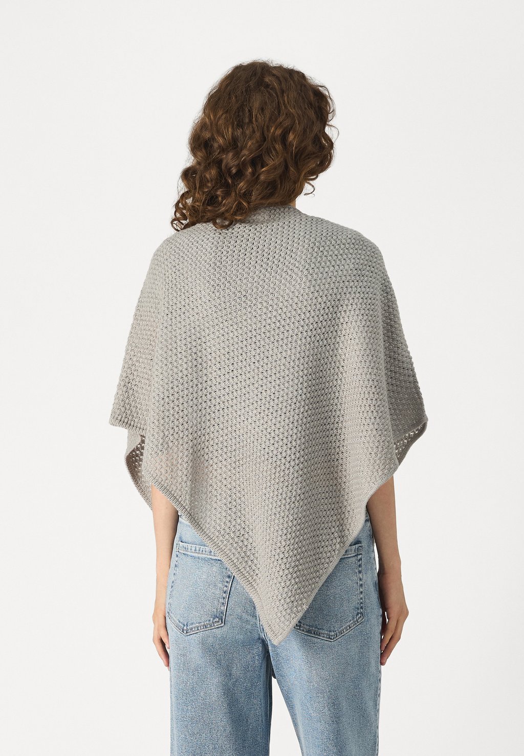 

Пончо VICILLO O-NECK PONCHO VILA, цвет Mottled Light Grey