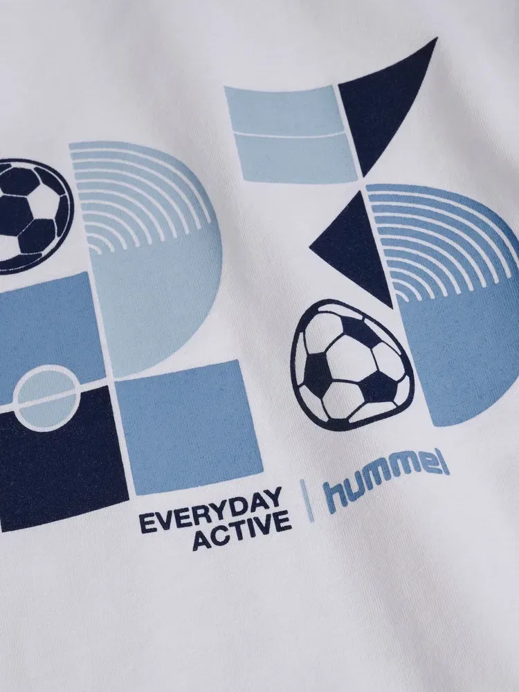 Футболка с принтом, Hummel, белый — фото 3