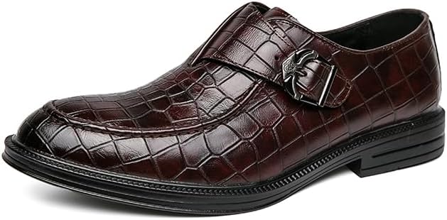 

Классические коричневые офисные деловые туфли дизайнерского бренда для мужчин из кожи, повседневная обувь Sfwarmart