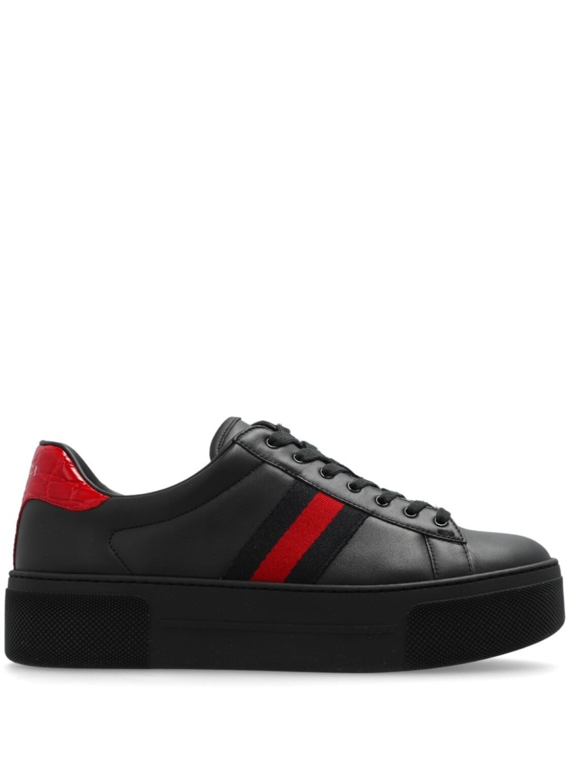 

Gucci кроссовки кожаные Ace, черный
