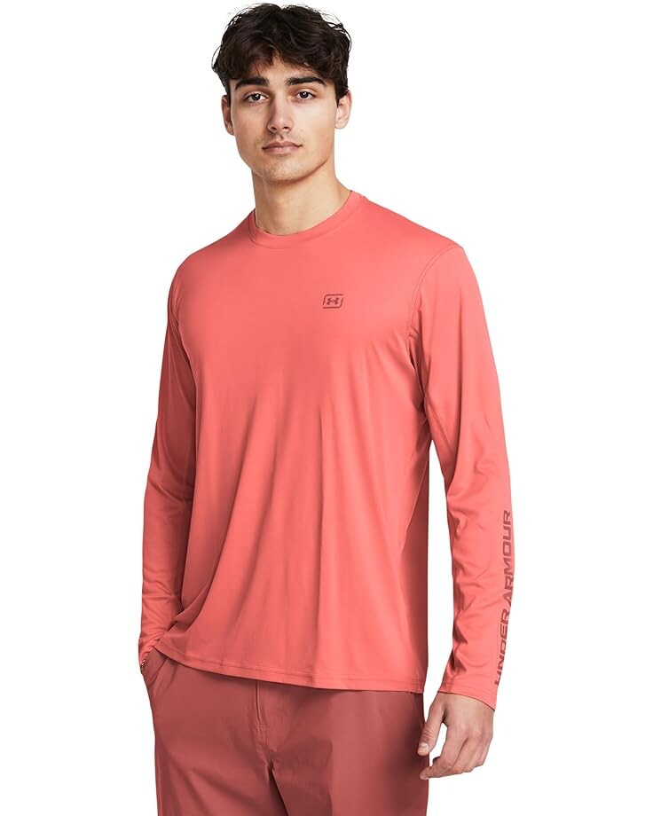 

Лонгслив Under Armour Iso-Chill Shorebreak Long Sleeve, цвет Coho/Coho/Sedona Red