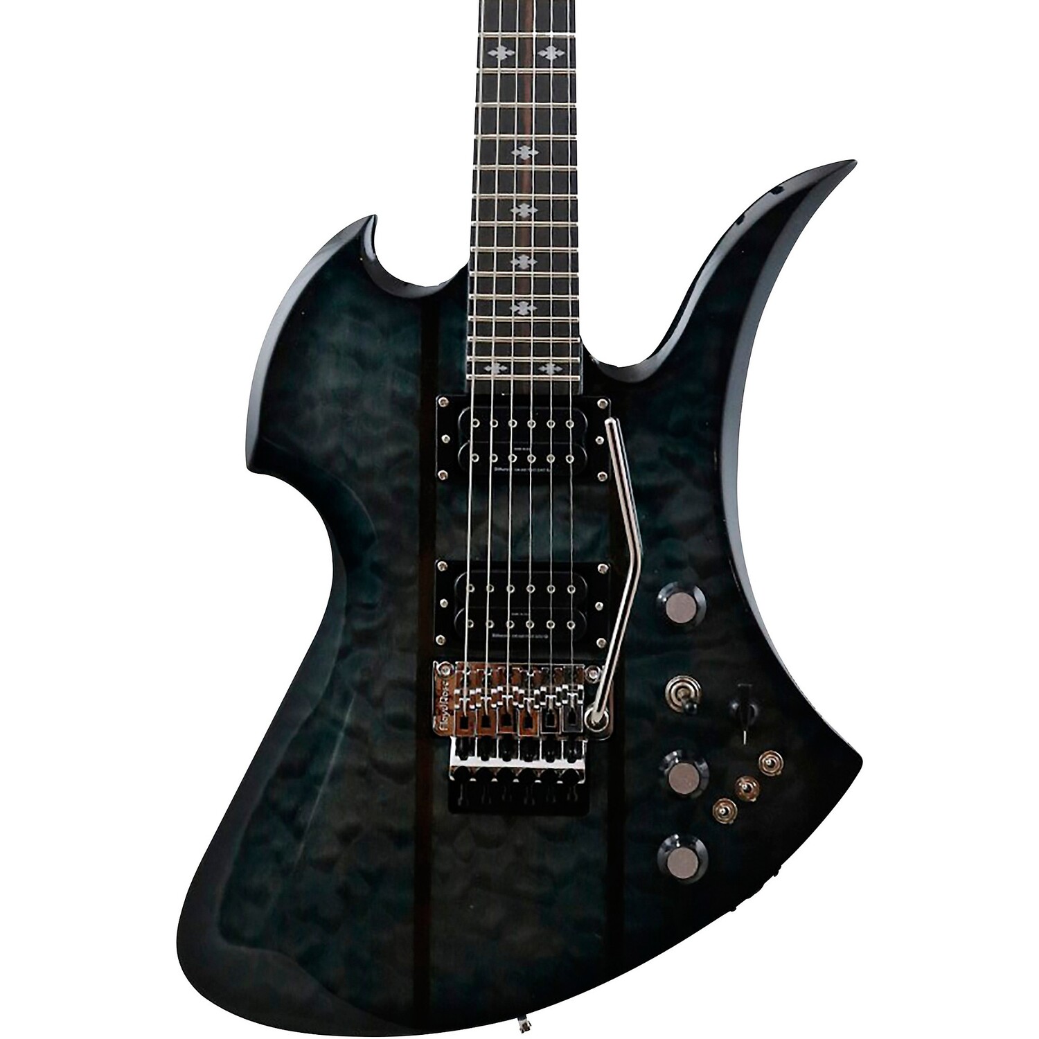 

B.C. Rich Mockingbird Legacy ST с электрогитарой Floyd Rose Black Burst
