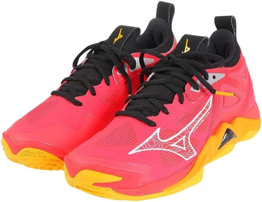 Кроссовки Mizuno унисекс Wave Momentum, Red, Orange, Black — фото 3