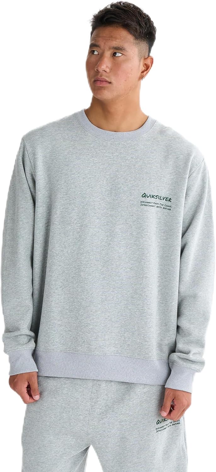 

Мужская толстовка Quick Silver Hand Draw Sweat Crew Quiksilver, Серебристый, Мужская толстовка Quick Silver Hand Draw Sweat Crew Quiksilver