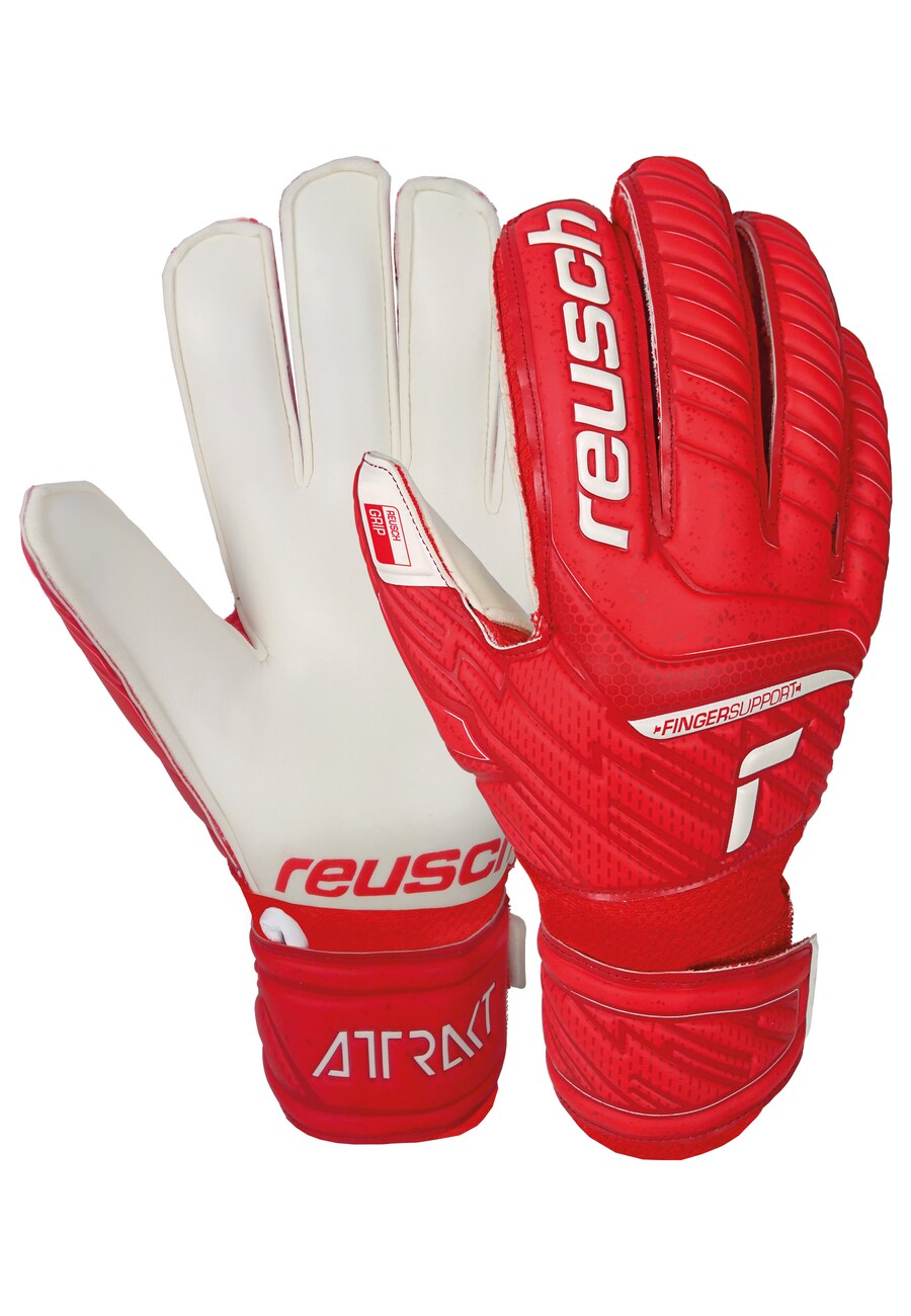 

Спортивные перчатки REUSCH Attrakt Grip Finger Support, красный
