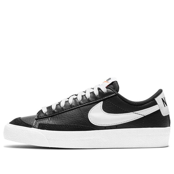 

Кроссовки blazer low '77 'black white' Nike, черный