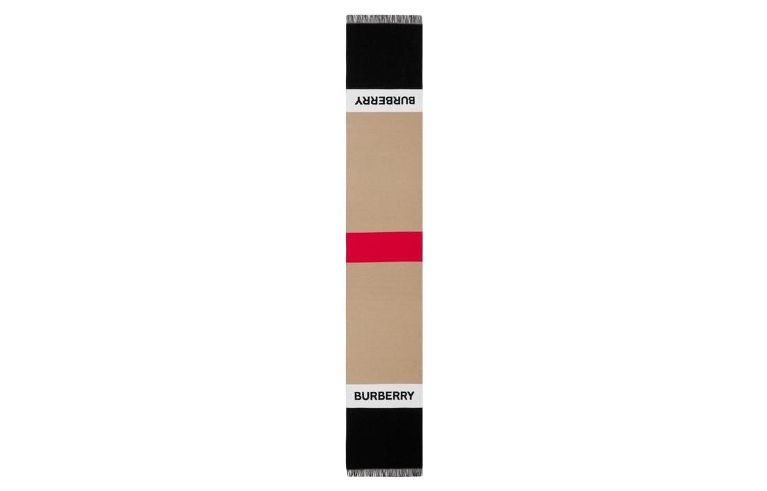 

Burberry Вязаный шарф унисекс, Beige