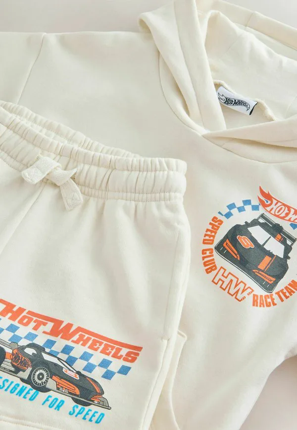 Толстовка с коротким рукавом и капюшоном стандартного кроя. Next, White Hot Wheels — фото 2