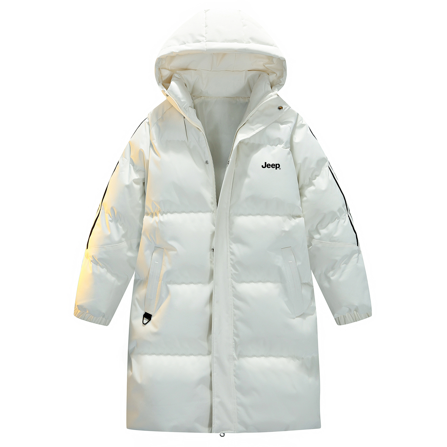 

Пуховик Unisex Hooded Thickened Jeep, экрю