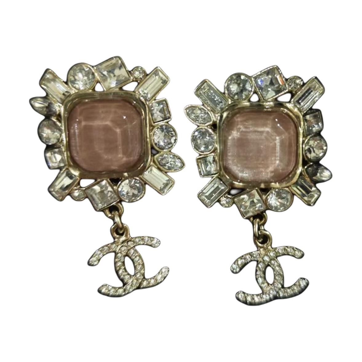 

Золотые серьги-гвоздики для женщин CHANEL, золотой