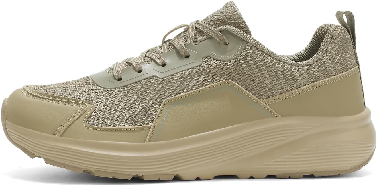 

Мужские модные кроссовки с широкой носовой частью, подходящие для ходьбы на улице, бега и кемпинга в любое время года, мужские шнурованные спортивные туфли с ортопедической поддержкой Lhyxu, коричневый