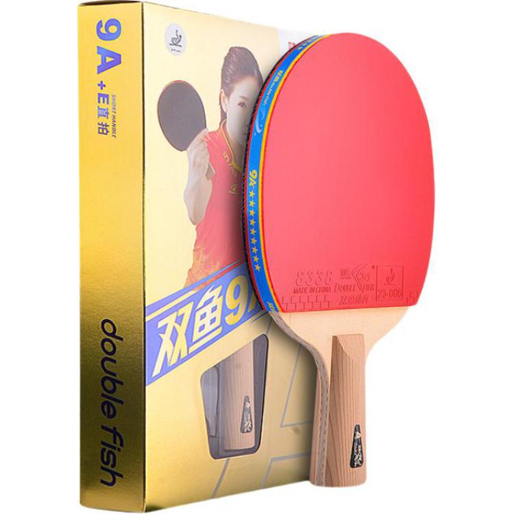 

Ракетка для настольного тенниса DOUBLEFISH Unisex Solid Wood, Carbon Fiber DOUBLE FISH, double fish 9a+penhold grip