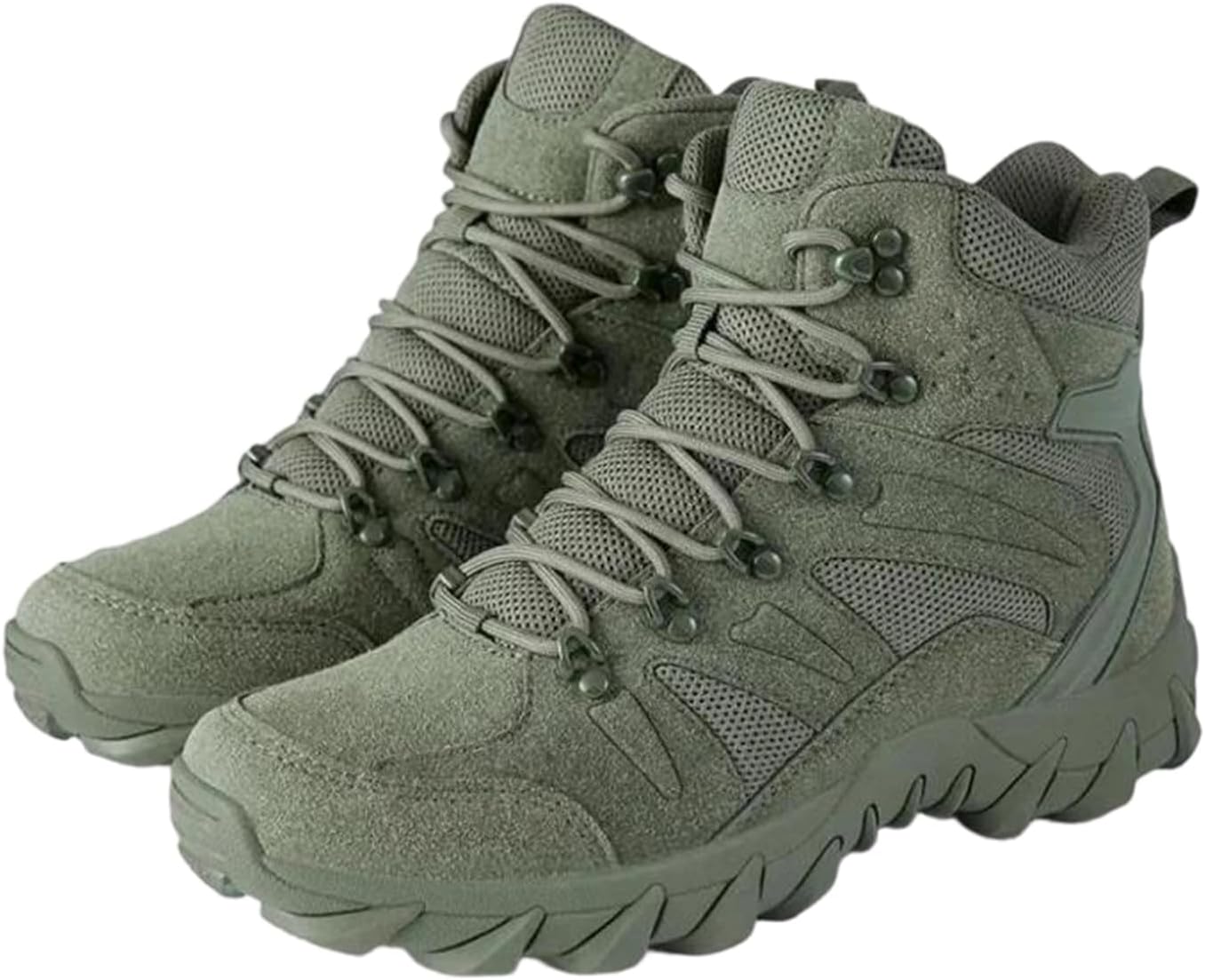 

Мужские ботинки Alloaone из кожи и сетки для походов, обувь для быстрого реагирования для активного отдыха, кемпинга и скалолазания, Army En8