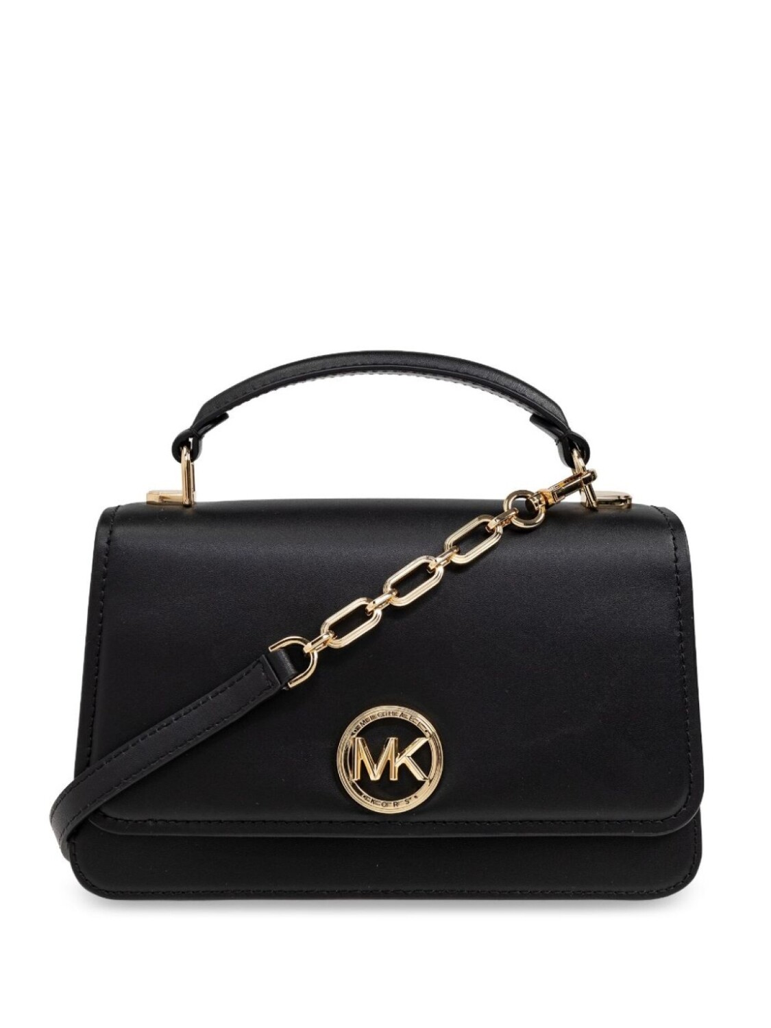 

Michael Michael Kors кожаная сумка-тоут с логотипом, черный