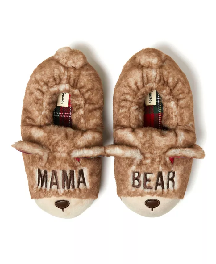 Женские тапочки Mama Bear с закрытой пяткой Dearfoams, белый