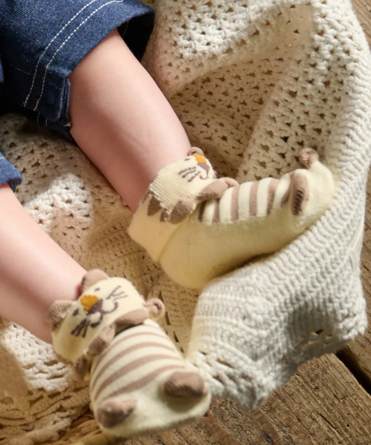 Носки в виде чашек с живыми существами Kladskap, Beige