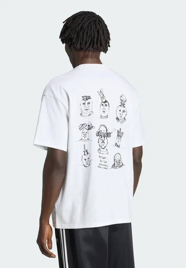 Футболка с принтом Peter Moore Tee Adidas Originals, белый