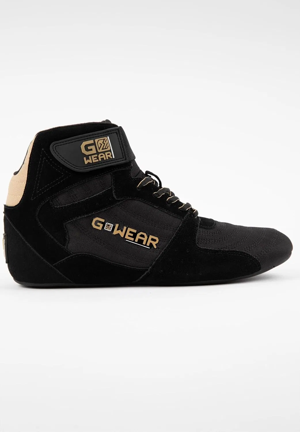 Gorilla Wear Gwear Pro High Tops Red/Black - Обувь для бодибилдинга и фитнеса с логотипом. Легкие и удобные, идеально подходят для тренажерного зала, занятий спортом и силовых тренировок — фото 2
