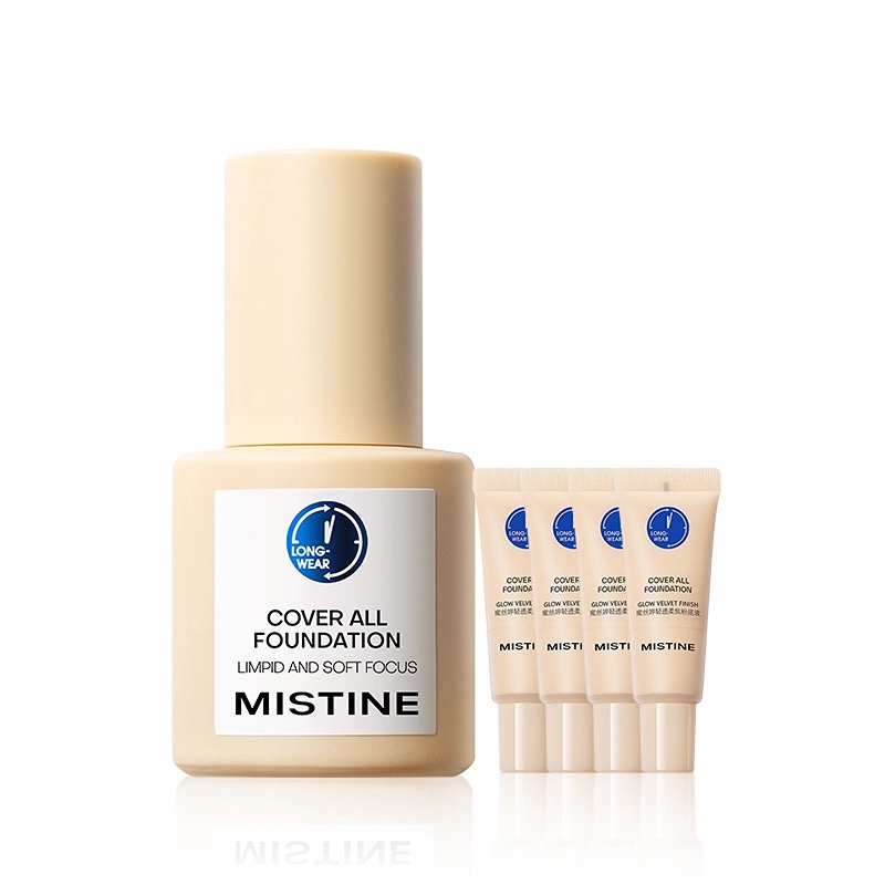 Тональная основа Mistine Cover All Foundation У LF110, 50 г + тушь в подарок — фото 3