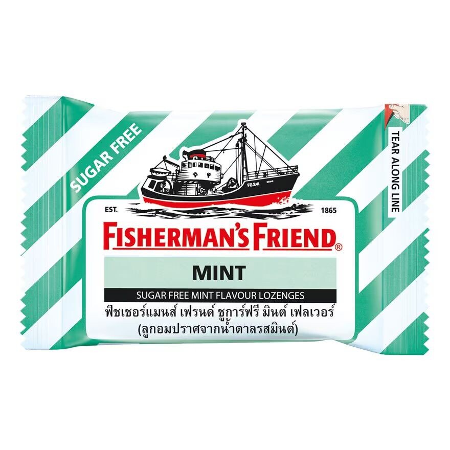 

Fisherman's Friend со вкусом мяты без сахара, Green/White