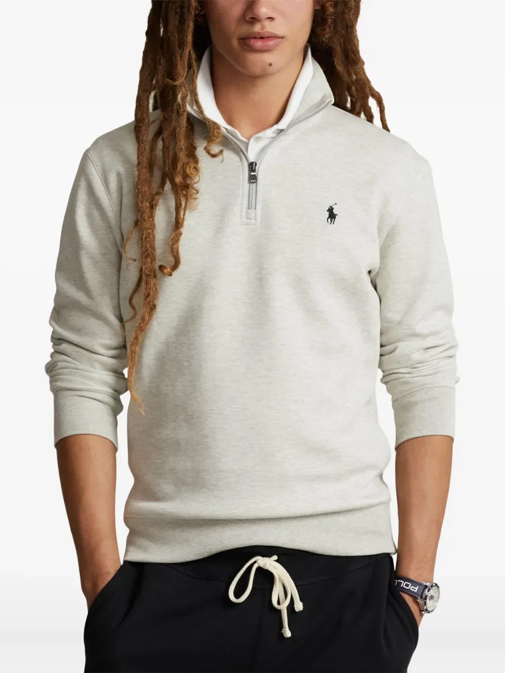 Толстовка с вышитым логотипом Polo Ralph Lauren, серый — фото 3