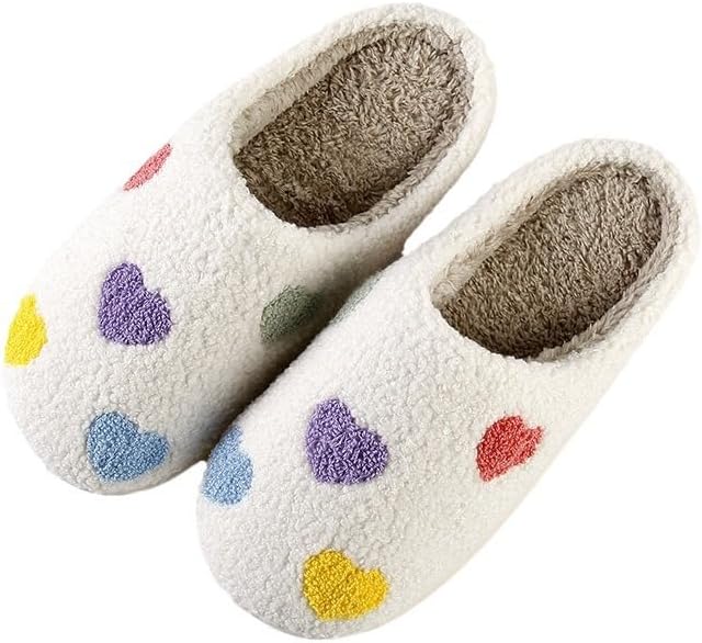 

Рождественские тапочки, Хэллоуинские тапочки, милые осенние меховые туфли, подарки для женщин и мужчин, теплые домашние тапочки для вечеринок Generic, белый