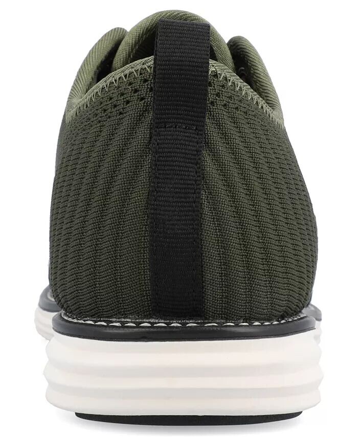 Мужские туфли Novak Tru Comfort Foam Knit со шнуровкой и круглым носком Vance Co., зеленый — фото 3