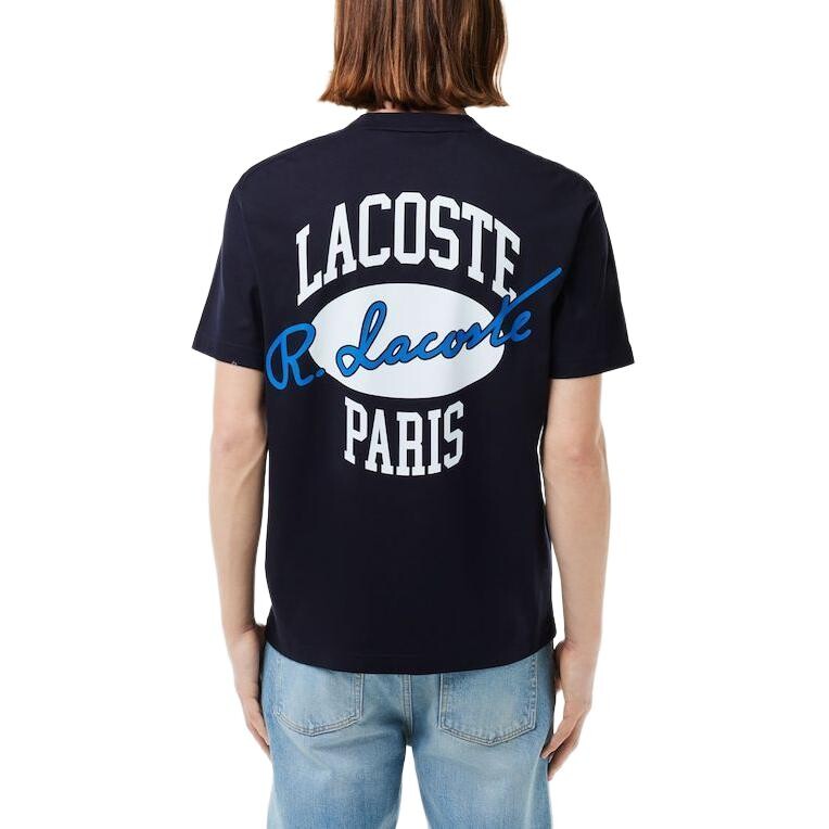 Футболка Lacoste TH8590-HDE, мужская, синяя — фото 4