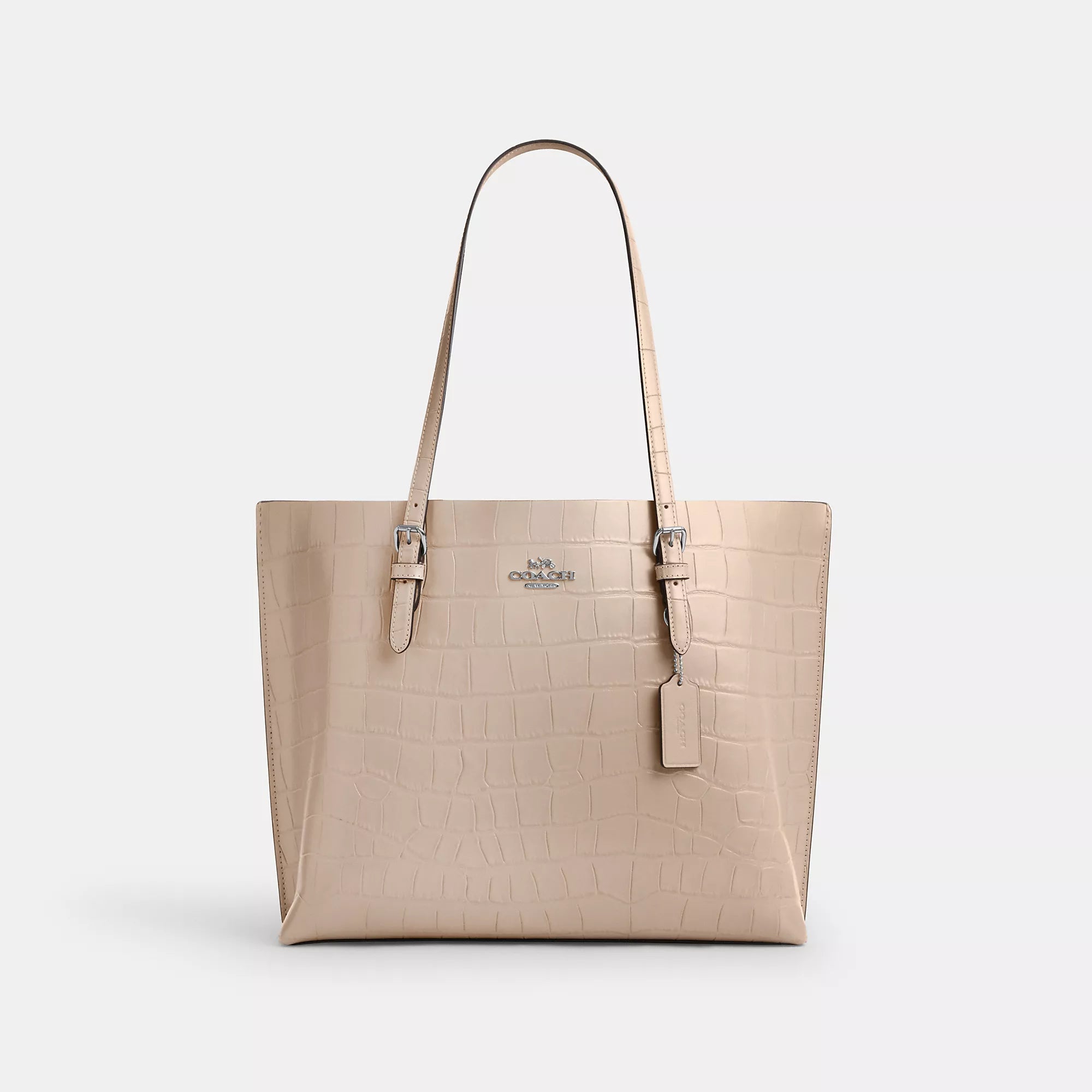 

Сумка-тоут Mollie от Coach Outlet, цвет silver/stone