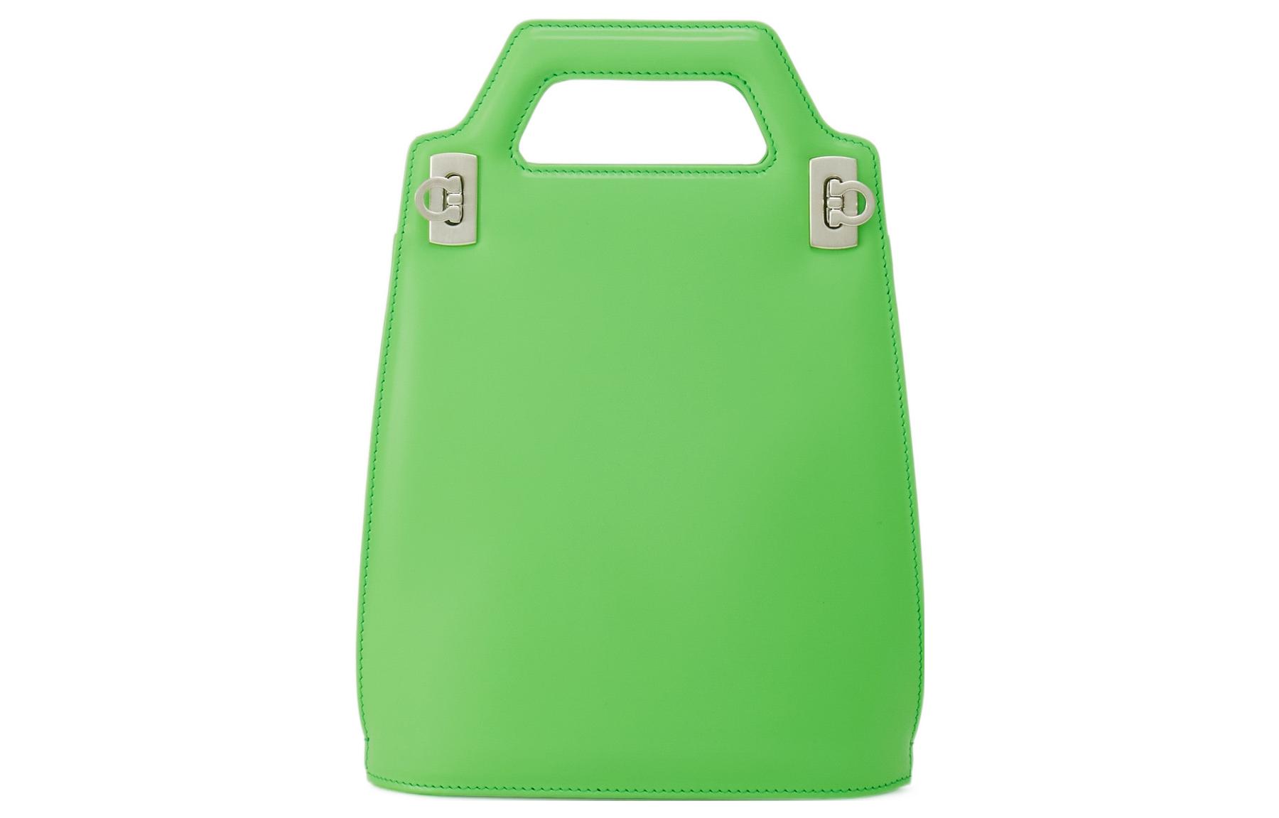 

Ferragamo Женская мини-сумочка из коровьей кожи, зеленая