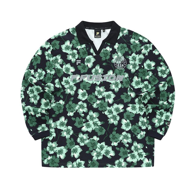 

Футболка унисекс X BEAMS Co branded Series зеленый FILA FUSION